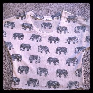 Small Elephant Crop Top